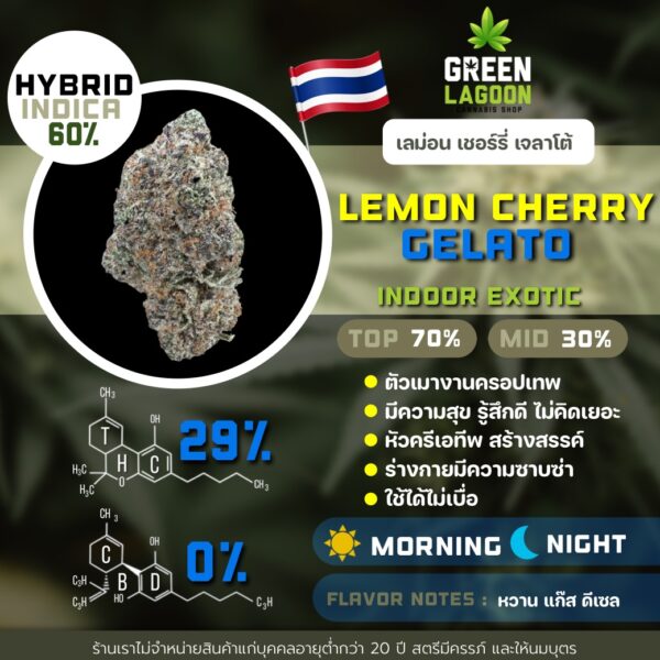 Lemon cherry gelato